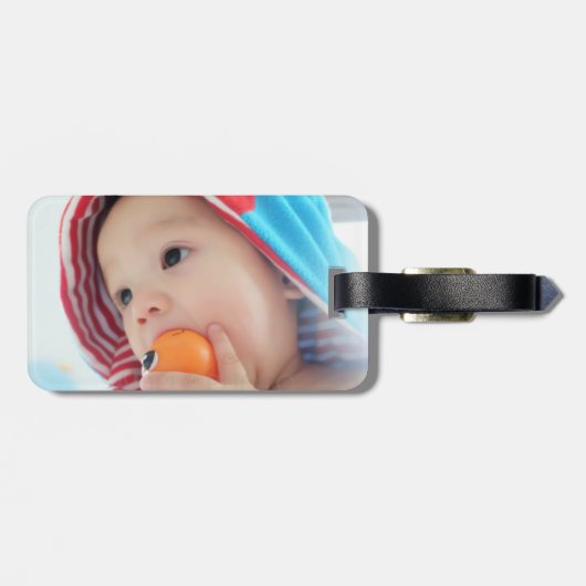 Étiquette À Bagage Photo faite sur commande (Dos horizontal)