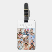 Étiquette À Bagage Photo papa personnalisée (Devant Vertical)