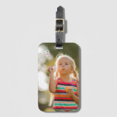 Étiquette À Bagage Photo personnalisée (Devant Vertical)