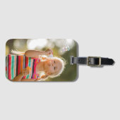 Étiquette À Bagage Photo personnalisée (Devant Horizontal)