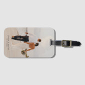 Étiquette À Bagage Photo personnalisée (Devant Horizontal)