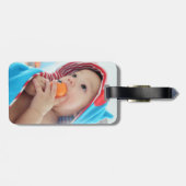 Étiquette À Bagage Photo personnalisée (Dos horizontal)