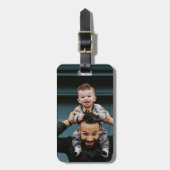 Étiquette À Bagage Photo personnalisée (Devant Vertical)