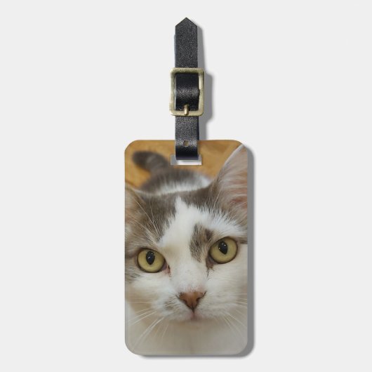 Étiquette À Bagage Photo personnalisée (Devant Vertical)