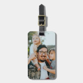 Étiquette À Bagage Photo personnalisée (Devant Vertical)