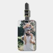 Étiquette À Bagage Photo personnalisée (Devant Vertical)