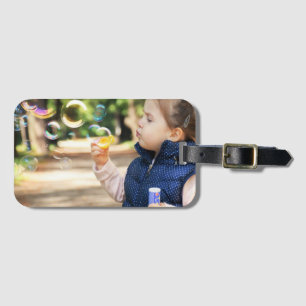 Étiquette À Bagage Photo personnalisée à deux côtés 