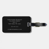 Étiquette À Bagage Photo Tigre personnalisée (Dos horizontal)