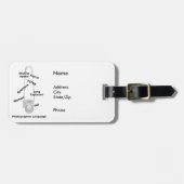 Étiquette À Bagage Photographe (Devant horizontal)