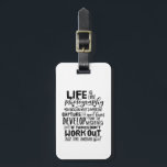 Étiquette À Bagage Photographe de citation de vie inspirationnelle<br><div class="desc">La vie est comme la photographie. Développez à partir des négatifs. Conception de devis inspirante et motivante pour les photographes. Marchandises de typographie vintage et rétro cool pour ceux qui aiment prendre des photos, membre du club de photographie. Parfait pour les photographes amateurs ou professionnels qui portent des caméras et...</div>
