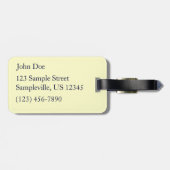 Étiquette À Bagage Photographie de la faune tropicale Iguana à St. Th (Dos horizontal)