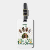 Étiquette À Bagage Photos personnalisées Chien St Patrick's Day Parti (Devant Vertical)