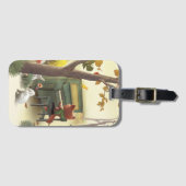 Étiquette À Bagage Pianiste des bois (Devant Horizontal)