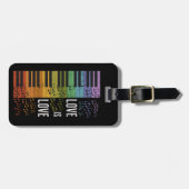 Étiquette À Bagage piano arc-en-ciel (Devant horizontal)