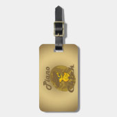 Étiquette À Bagage Piano Chick #6 (Devant Vertical)