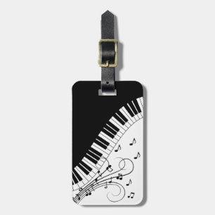 Étiquette À Bagage Piano Keyboard Music Design