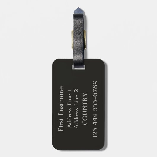 Étiquette À Bagage Piazza Navona, étiquette faite sur commande de (Dos Vertical)