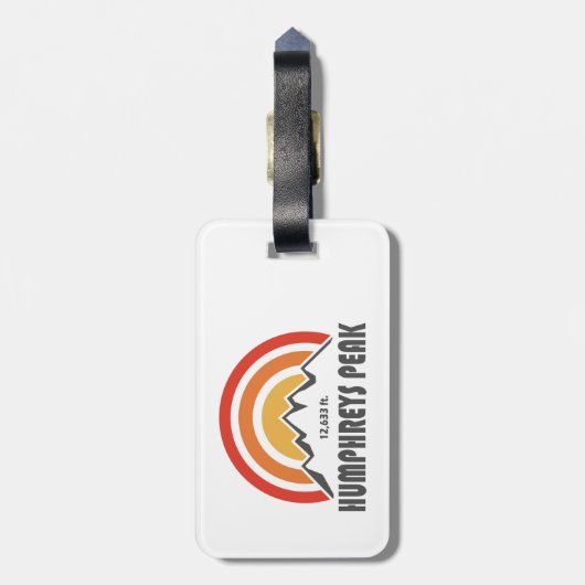 Étiquette À Bagage pic Humphreys (Dos Vertical)