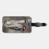 Étiquette À Bagage Pic mou Downy sur l'arbre (Dos horizontal)