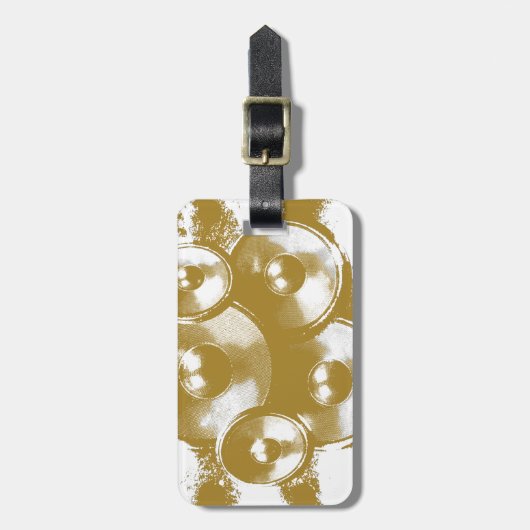 Étiquette À Bagage Pic musical (Devant Vertical)