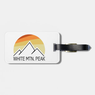 Étiquette À Bagage Pic White Mountain Californie Rétro