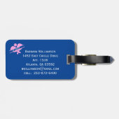 Étiquette À Bagage Pickleball Best Grand-mère Paddle Floral (Dos horizontal)