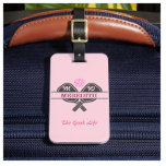 Étiquette À Bagage Pickleball Gal Paddles Monogramme Nom personnalisé<br><div class="desc">Pickleball Gal mérite certainement une étiquette bagage / sac qui raconte l'histoire — elle aime jouer et "la bonne vie" fait cette déclaration pour elle. Ses initiales / monogramme sur les pagaies et son nom sur le fond. Amusant et unique. Pour vous-même ou fait un merveilleux cadeau. Pour toute question...</div>