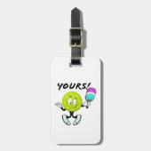 Étiquette À Bagage Pickleball : le tien (Devant Vertical)