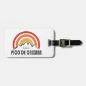 Étiquette À Bagage Pico de Orizaba Mexique (Devant horizontal)