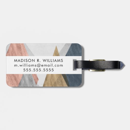 Étiquette À Bagage Pics II (Dos horizontal)