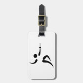 Étiquette À Bagage Pictogramme de clôture concurrentiel et olympique (Devant Vertical)