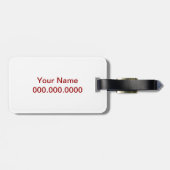 Étiquette À Bagage Pièce de musique de trombone (Dos horizontal)