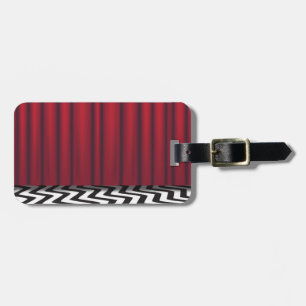 Étiquette À Bagage Pièce noire de rouge de loge