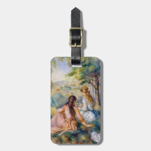 Étiquette À Bagage Pierre-Auguste Renoir - Dans le pré (Devant Vertical)