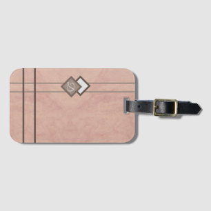 Étiquette À Bagage Pierre rose