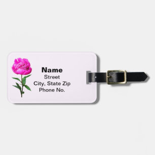 Étiquette À Bagage Pierre rose foncé