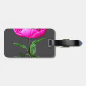 Étiquette À Bagage Pierre rose foncé (Dos horizontal)