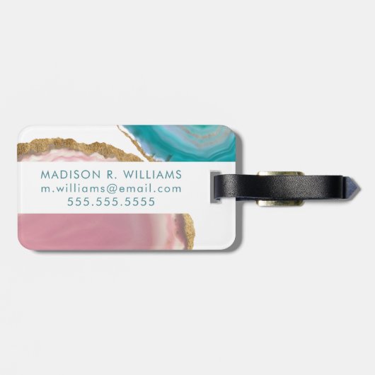 Étiquette À Bagage Pierres Gem I (Dos horizontal)