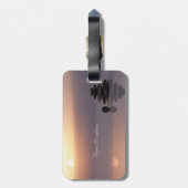 Étiquette À Bagage Pierres Zen, Coucher de soleil (Dos Vertical)