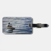 Étiquette À Bagage Pierres Zen, Mer (Dos horizontal)