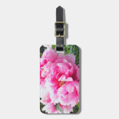 Étiquette À Bagage Pies roses florissantes (Devant Vertical)