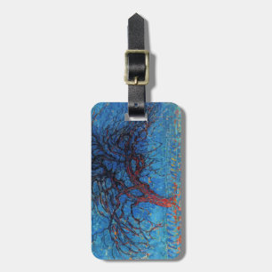 Étiquette À Bagage Piet Mondrian, même : Arbre rouge