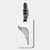 Étiquette À Bagage Pigeon amusant (Devant Vertical)