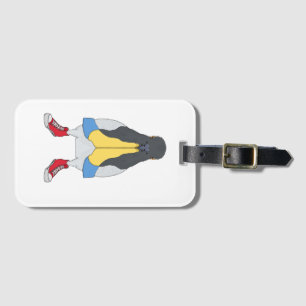 Étiquette À Bagage Pigeon avec chaussures