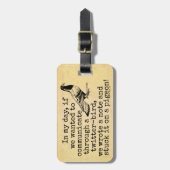 Étiquette À Bagage Pigeon drôle d'oiseau de gazouillement de (Devant Vertical)