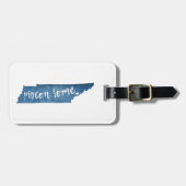 Étiquette À Bagage Pigeon Forge Tennessee Wood Grain (Devant horizontal)