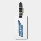 Étiquette À Bagage Pigeon Forge Tennessee Wood Grain (Devant Vertical)