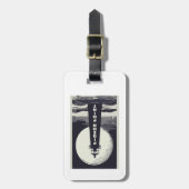 Étiquette À Bagage Pigeon Point Lighthouse California Moon (Devant Vertical)