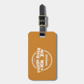 Étiquette À Bagage Pigeon River, Tennessee (Devant Vertical)