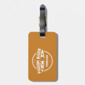 Étiquette À Bagage Pigeon River, Tennessee (Dos Vertical)